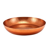 Copper Hammered Aluminium Platter 